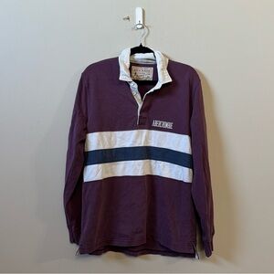 Abercrombie & Fitch unisex Polo Rugby Long sleeve collared stripe top